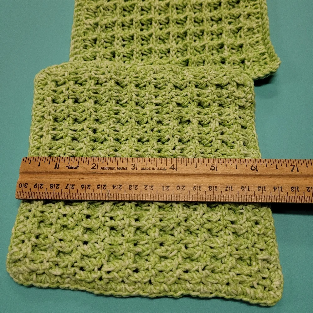 New Handmade Crocheted Facecloths Wash Cloths Set